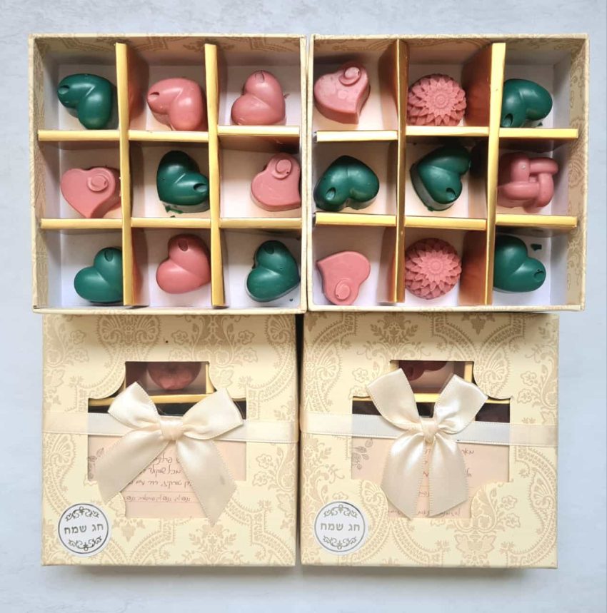 מארז פרלינים של משחקים עם שוקולד (צילום: נעמי חרפק)