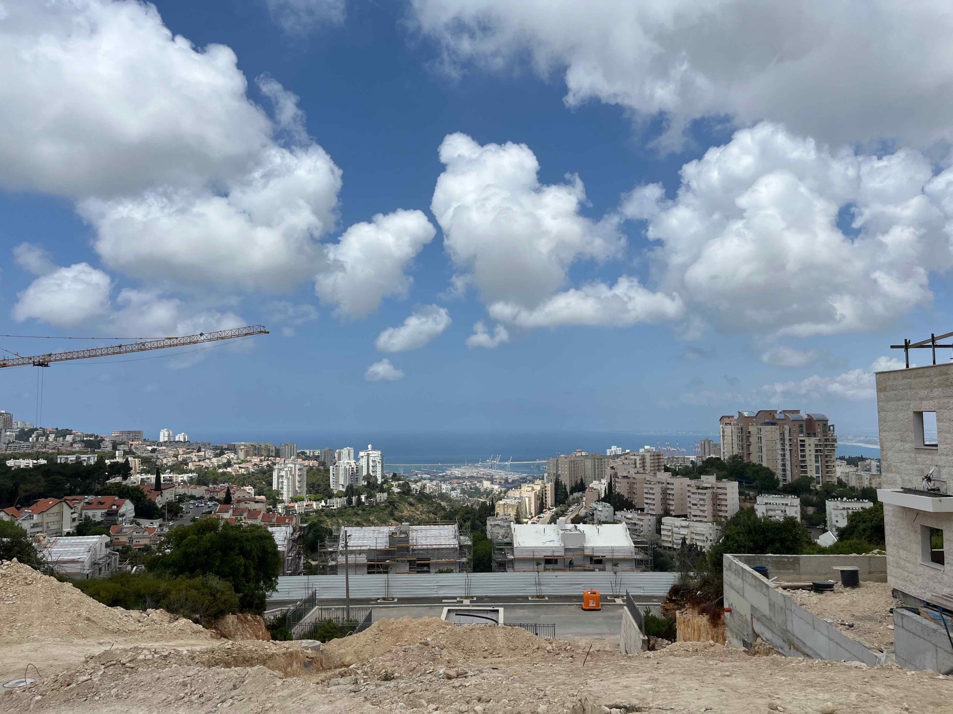 הנוף מרחוב ירדנה ארזי (צילום: נמרוד אשכנזי)