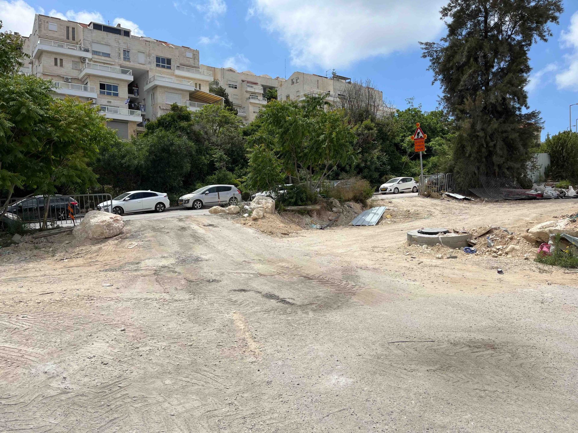 היציאה לרמת אלמוגי שטרם נסללה (צילום: נמרוד אשכנזי)