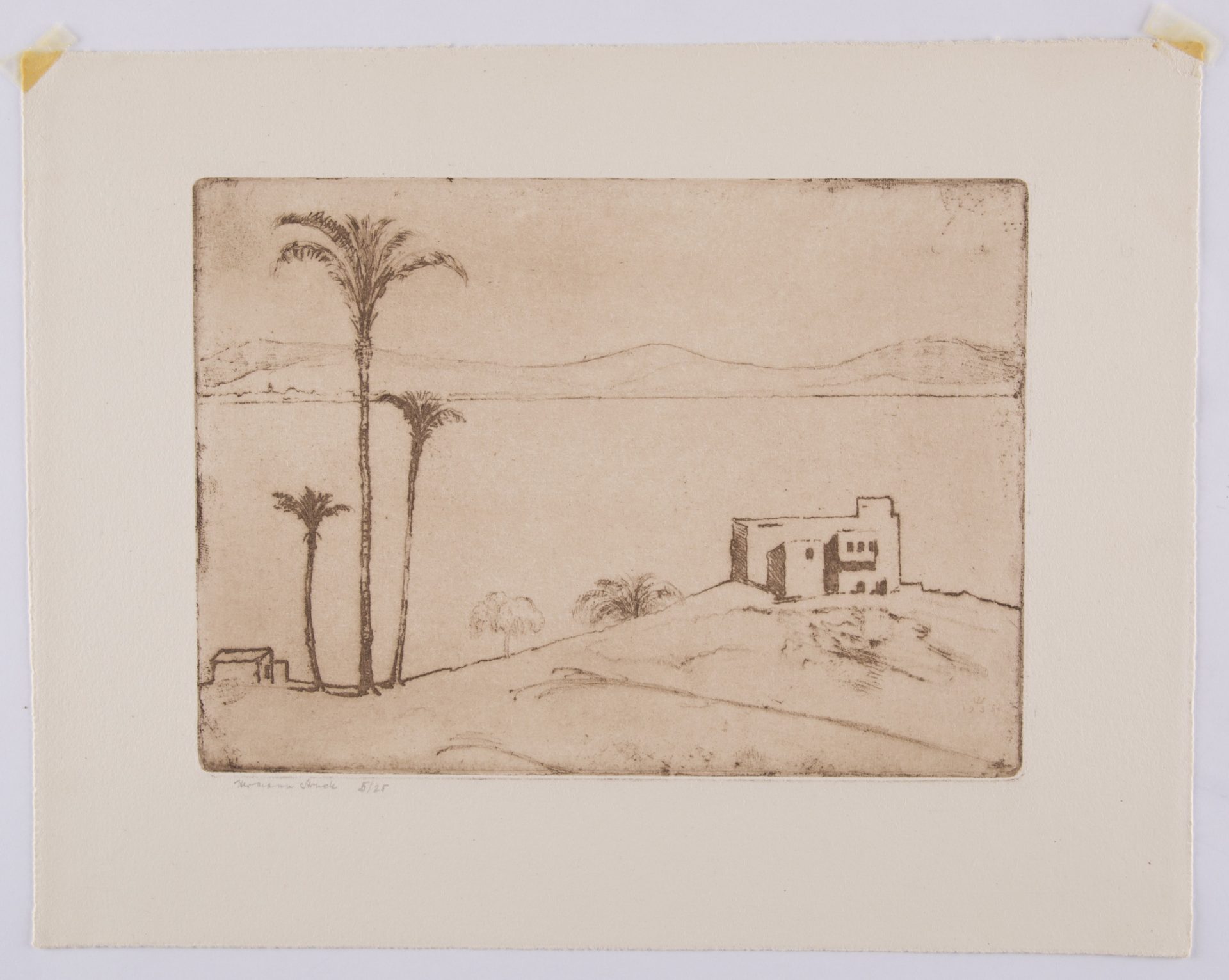 מתוך התערוכה "צל עץ תמר". הרמן שטרוק, חיפה, 1935