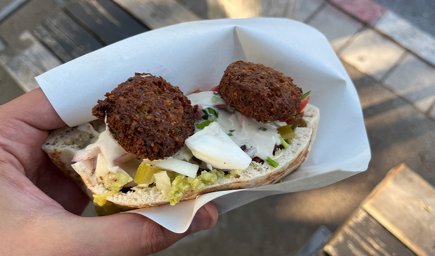 מנה בפלאפל אייל (צילום: נמרוד אשכנזי)