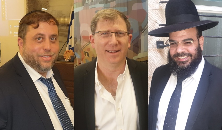 הרב אורי אוזן, יוסי הניג ומיכי אלפר (צילומים: בועז כהן)
