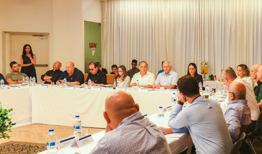 מפגש פורום ראשי רשויות מפרץ חיפה (צילום: ניר בלזיצקי, דוברות עיריית חיפה)