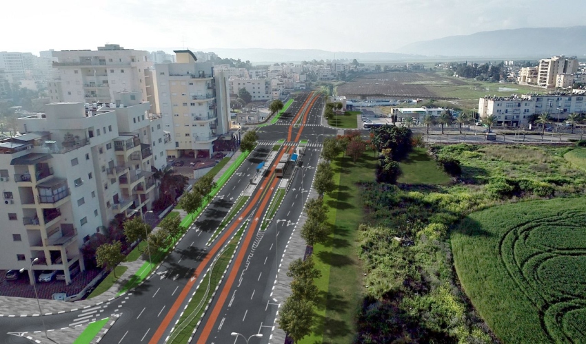 קו "סובב אתא" של המטרונית (הדמיה: ינון הנדסה, ייעוץ, תכנון ומחקר)