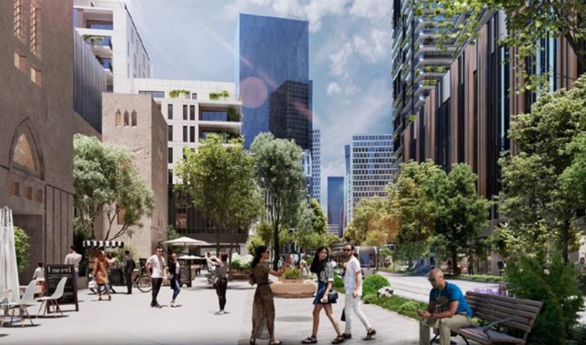 מתחם הבננה (הדמיה: סטודיו מיא)