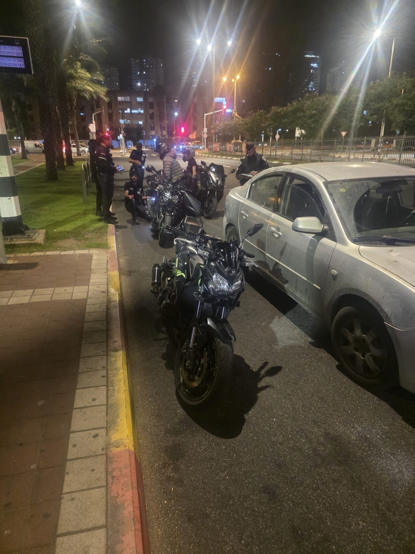 מבצע אכיפה נגד רעש בקרית ביאליק (צילום: דוברות העירייה)