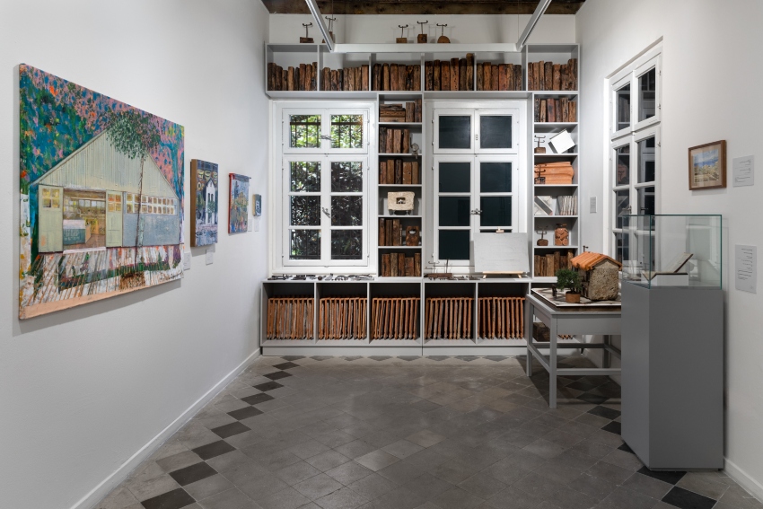 התערוכה "בית העם" במוזיאון חיפה לאמנות (צילום: לנה גומון)