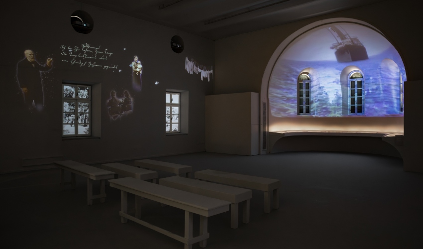 התערוכה "בית העם" במוזיאון חיפה לאמנות (צילום: לנה גומון)