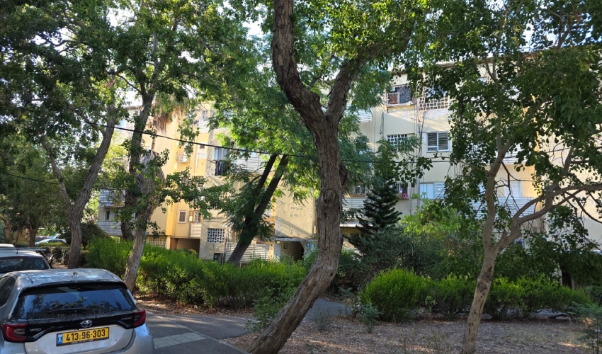 השטח שבו צפוי לקום הפרויקט, מבט מרחוב יואב (צילום: בועז כהן)