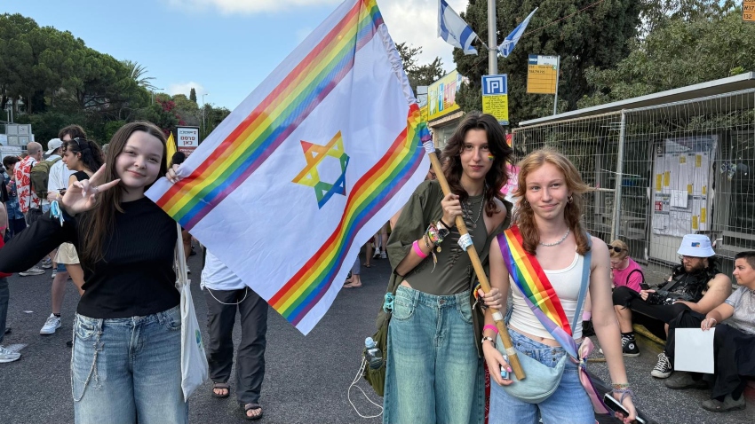 מצעד הגאווה בחיפה 2025 (צילום: ראובן כהן, דוברות עיריית חיפה)