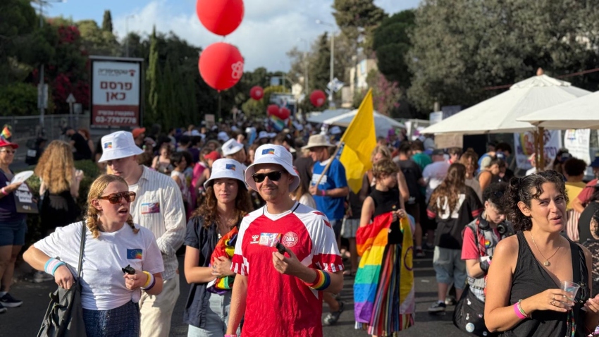 מצעד הגאווה בחיפה 2025 (צילום: ראובן כהן, דוברות עיריית חיפה)