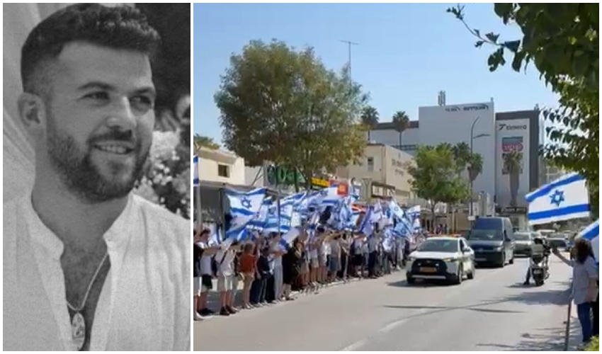 מסע ההלוויה של אופיר צרפתי (צילומים: דוברות עיריית קרית אתא)