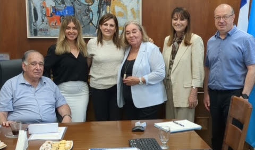 המפגש בין בכירי האקדמית גורדון ובכירי עיריית חיפה