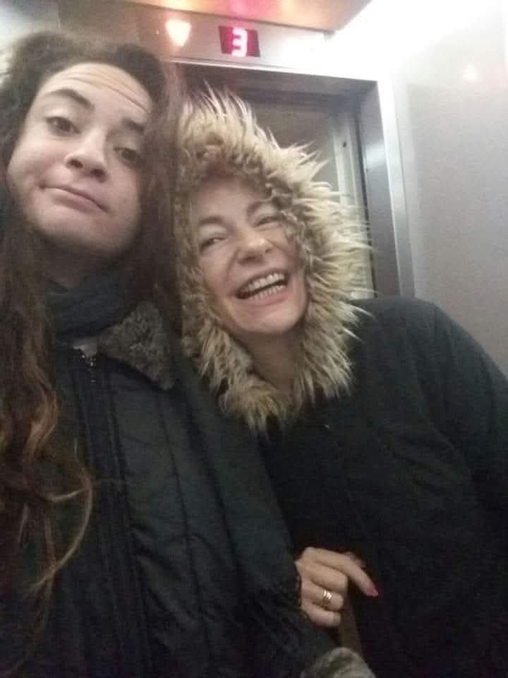 ענבר הימן ז"ל ודודתה חנה כהן