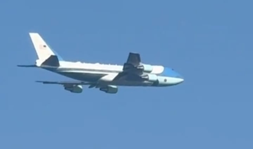 איירפורס 1 בשמי ישראל (צילום: שימוש לפי סעיף 27א' לחוק זכויות יוצרים)