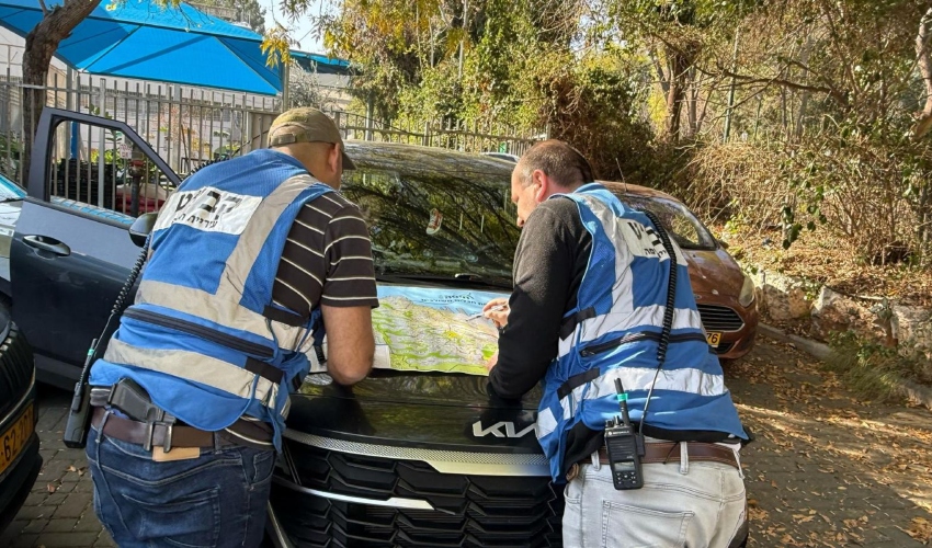 עובדי עיריית חיפה בתרגיל חירום קודם (צילום: ראובן כהן, דוברות עיריית חיפה)