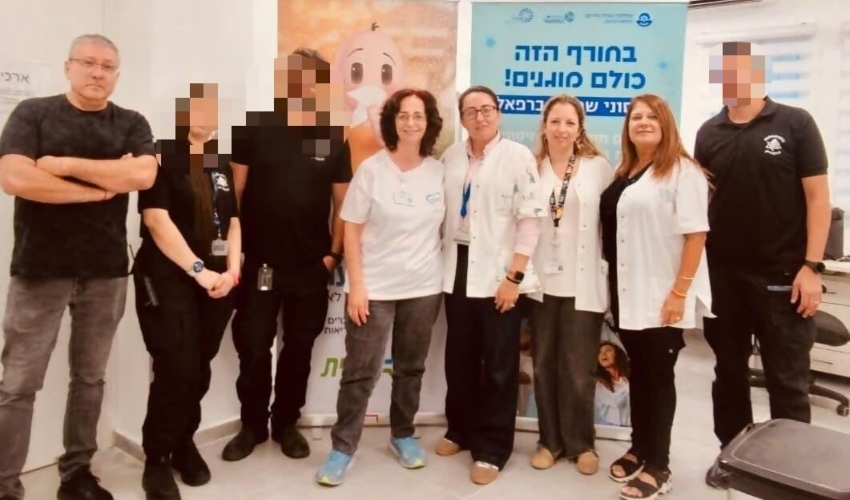 מבצע חיסוני שפעת של כללית ברפאל (צילום: דוברות רפאל)