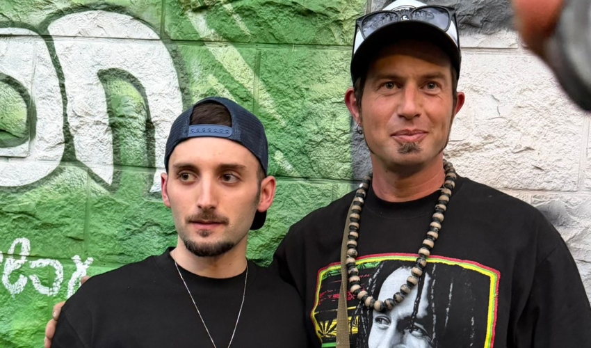 בנצי ברונפמן ומתן אנגרסט (צילום: דוברות העירייה)