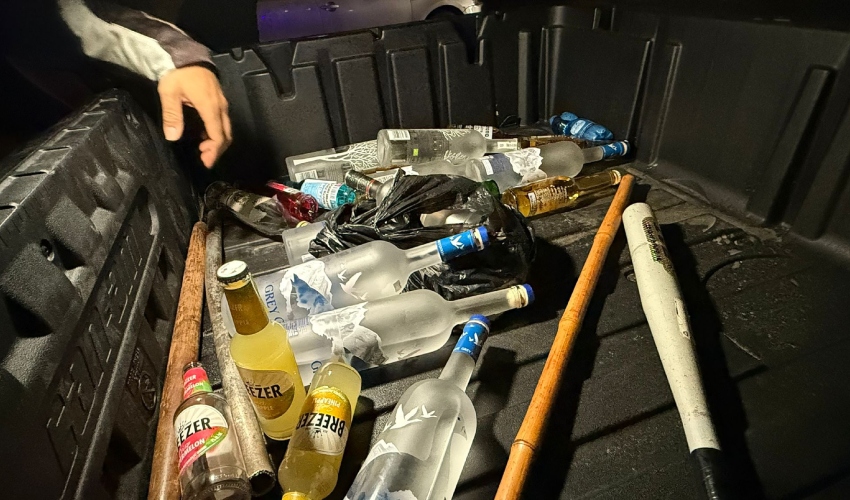 השלל שנתפס בחוף קרית חיים (צילום: ראובן כהן, דוברות עיריית חיפה)