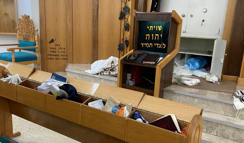 ההרס בבית הכנסת "היכל זאב בנימין"