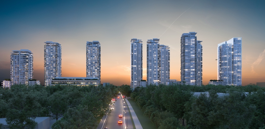 מתחם UPTOWN בקרית ביאליק (הדמיה: סטודיו 84)