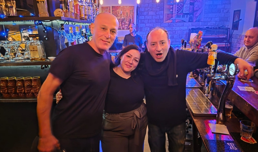 מריאנה מילמן עם מישה גורדון ואורן שקד (צילום: בועז כהן)