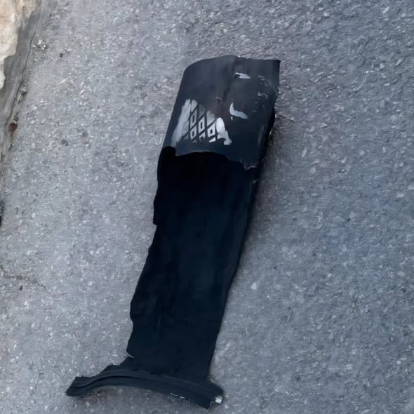 שבר של מיירט שנפל בטירת כרמל (צילום מתוך הפוסט של דודו כהן)