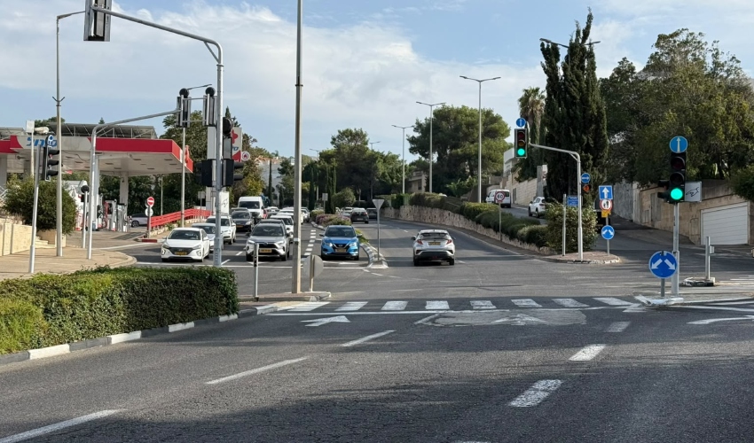 צומת דניה (צילום: ראובן כהן, דוברות עיריית חיפה)