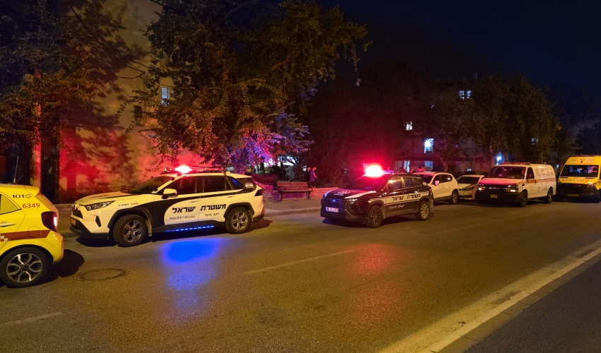 זירת הרצח בקרית חיים (צילום: תיעוד מבצעי מד"א)