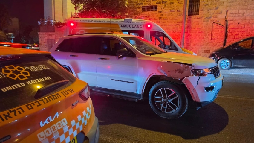זירת התאונה בירושלים (צילום: דוברות איחוד הצלה)